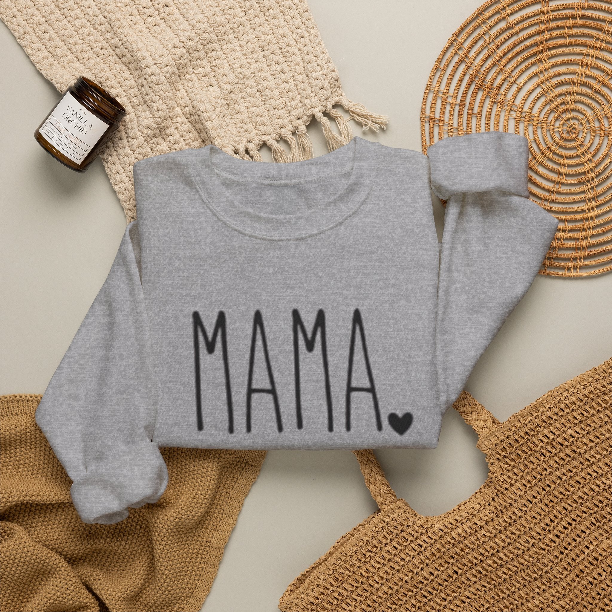 Mama Crewneck Sweatshirt — Cozy Minimalist Mother's Day Pullover